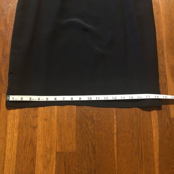 Jones New York Petite 100% Silk Black Sheath Dress 8P - Picture 6 of 9